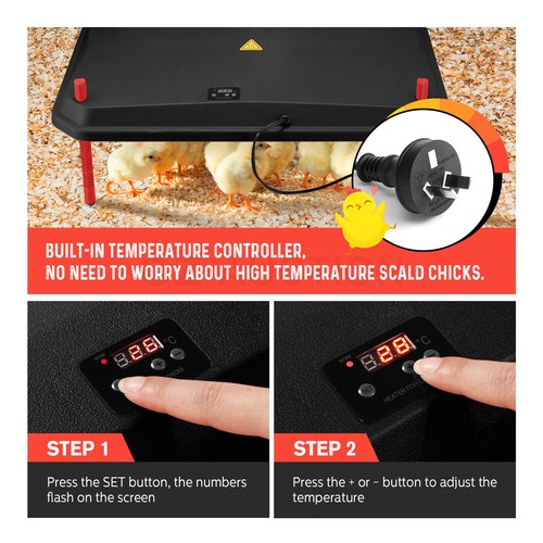 Chick Brooder Heating Plate Warmer Chicken Coop Brooding Heater Poultry Duckling - Picture 57 of 61