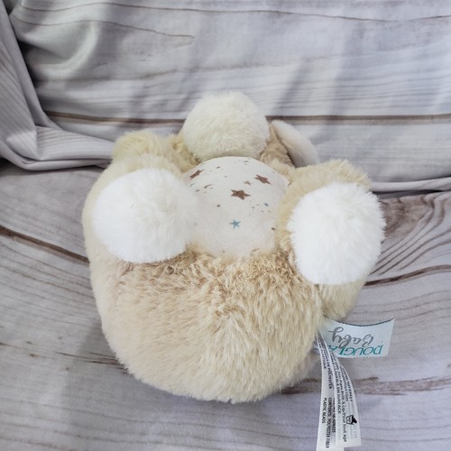 Douglas Dog Baby Auggie Tan Puppy Plush Stuffed Toy Chime Rattle Moon Star Belly - Picture 5 of 9