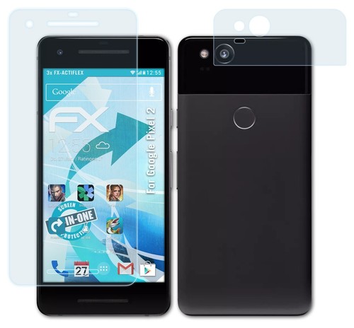 atFoliX 3x Écran protecteur pour Google Pixel 2 clair&flexible - Photo 3 sur 6