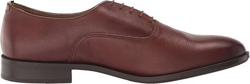 BOSS by Hugo Boss Men's Colby Oxford Dress Shoes in Grain Leather - Brown 11 - Picture 3 of 17
