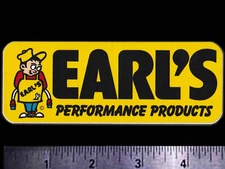 EARL’S Performance Products - Orig. Vintage 70's 80's Racing Decal/Sticker 4.75"