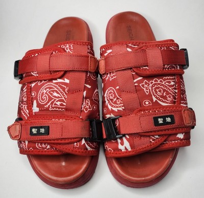 Vintage Seichi Japanese Red Slides EU Men Sz US 8/ EU 41 seichi | Shoes | Vintage Seichi Japanese Red Slides Eu Men  main image 4