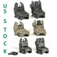 Polymer Front Rear Folding Sights Flip Sights Fit For 20mm Picatinny Rail