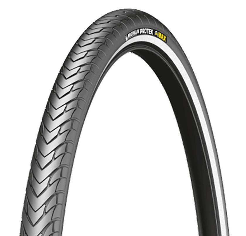 Pneu 27x1 1/4 Michelin Protek TR vélo route noir flanc réfléchissant