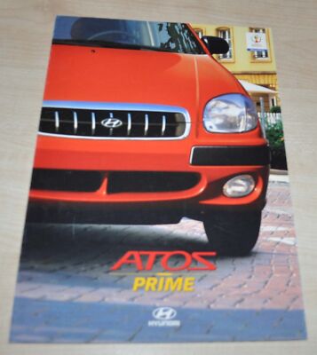 2002 Hyundai Atos Prime Sales Brochure Prospekt CH
