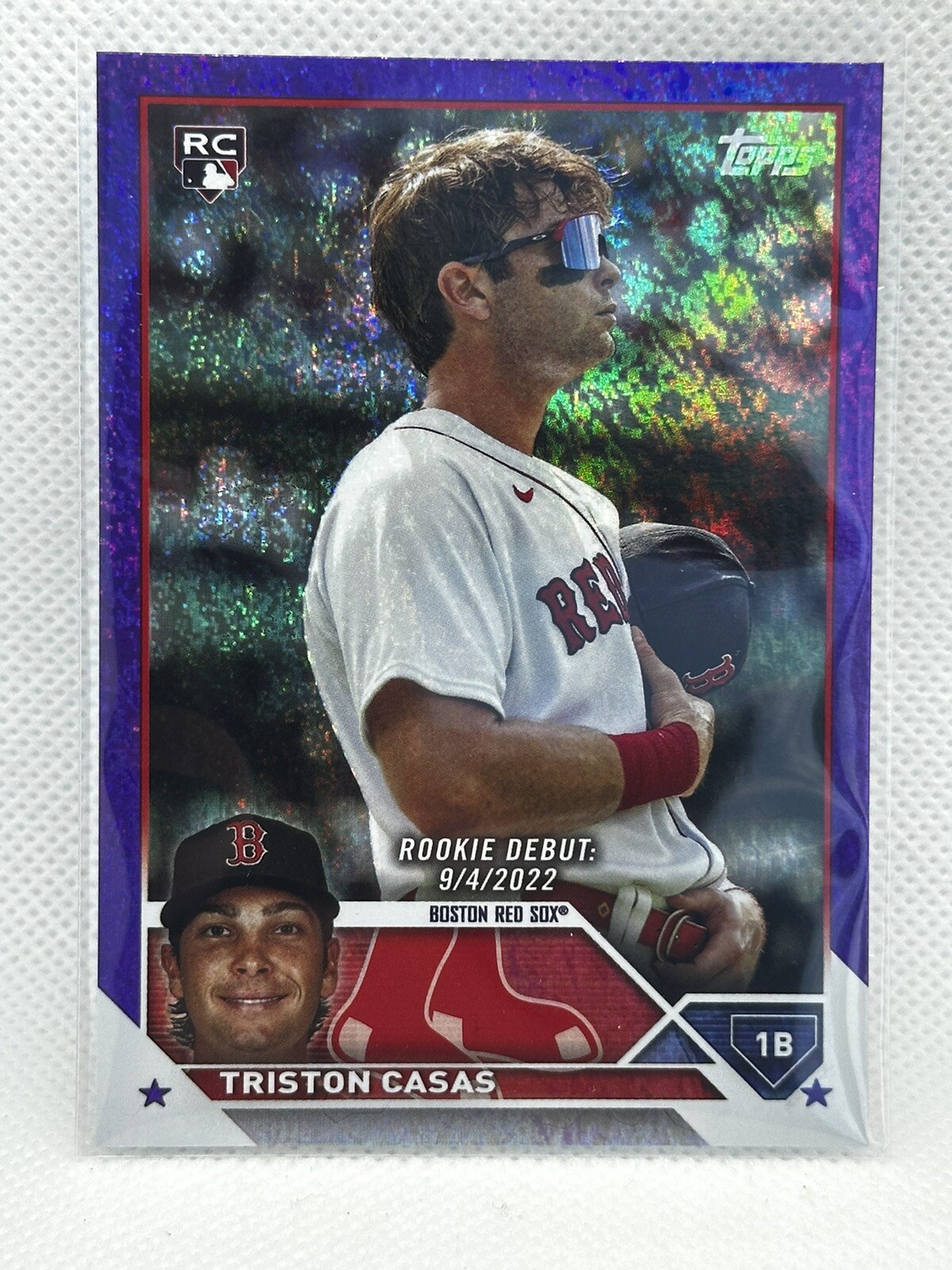 2023 Topps Update Triston Casas RC Rookie Debut Purple Speckle Foil /799 #US221