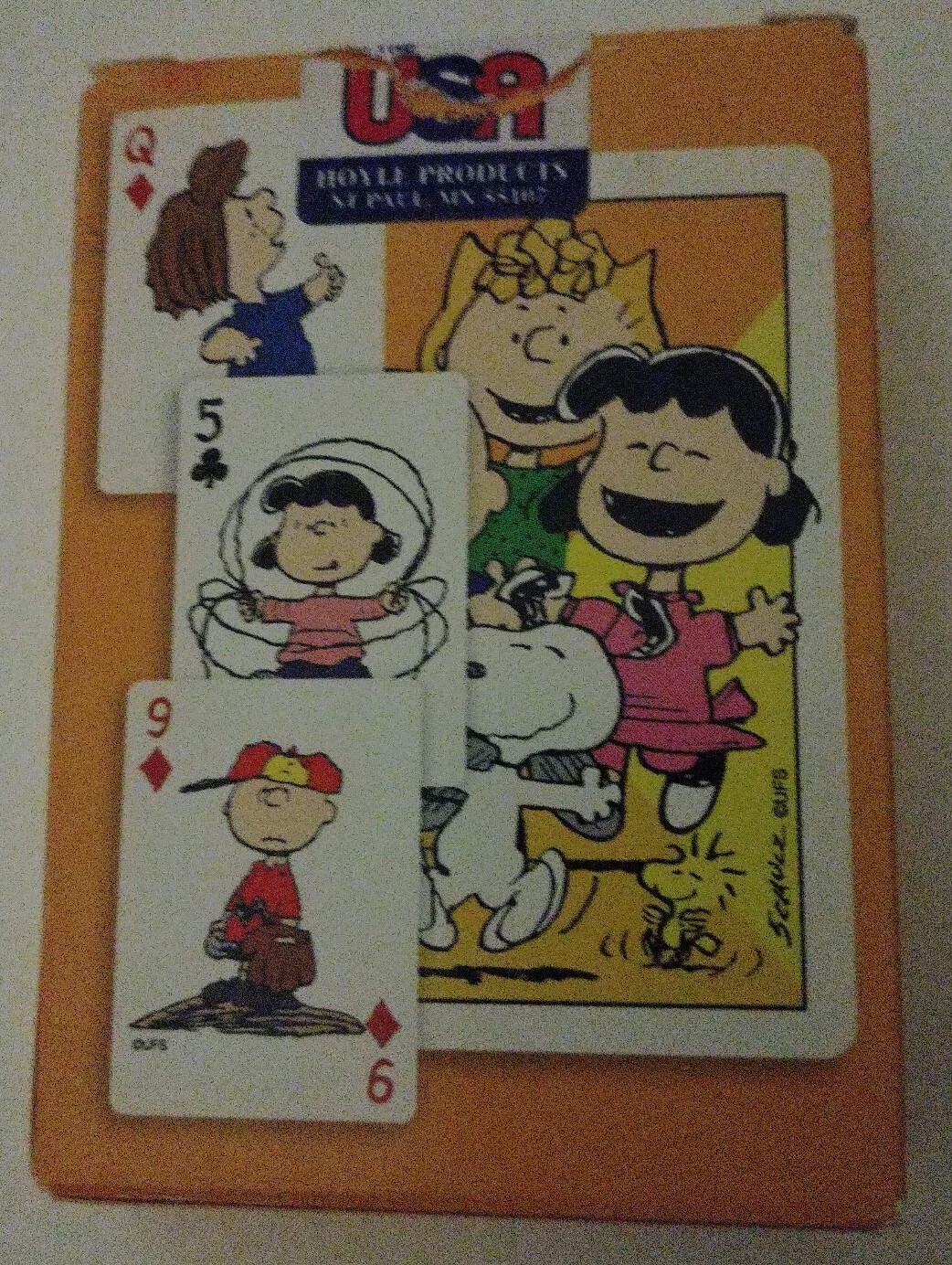 Hoyle Peanuts Playing Cards Model 6840 Snoopy Charlie Brown - Picture 2 of 2