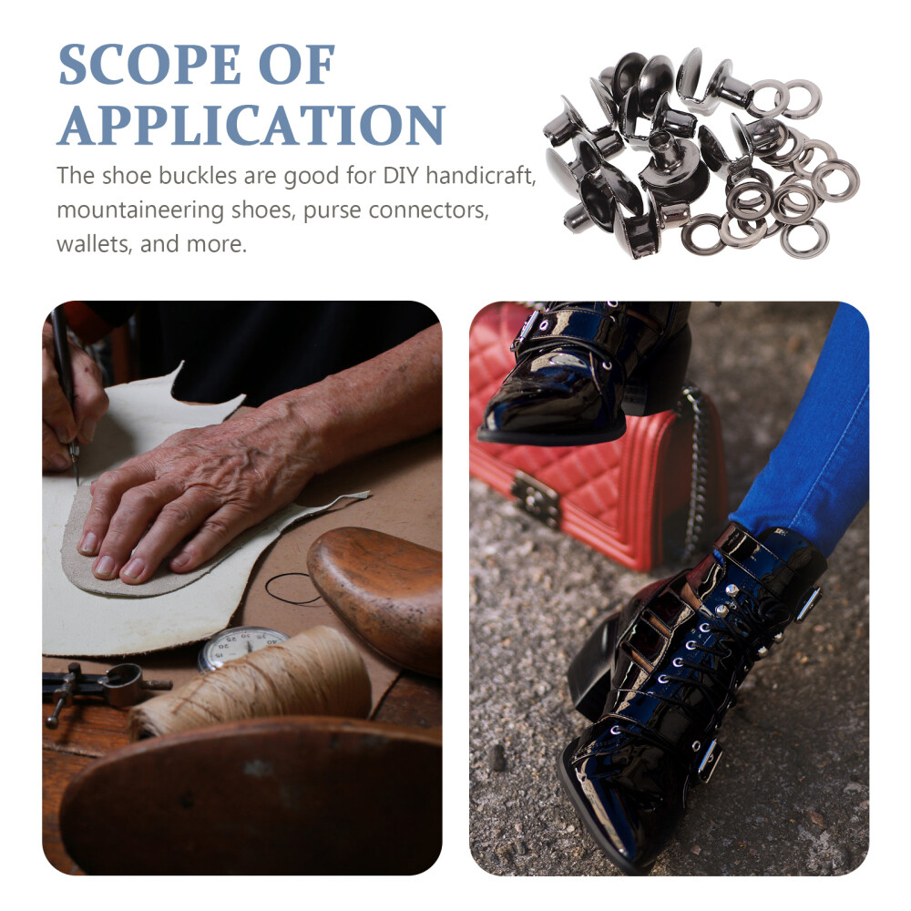 APL 20 pezzi stivali fibbie per scarpe sportive fibbie in pizzo scarpe da arrampicata rivetti stivali