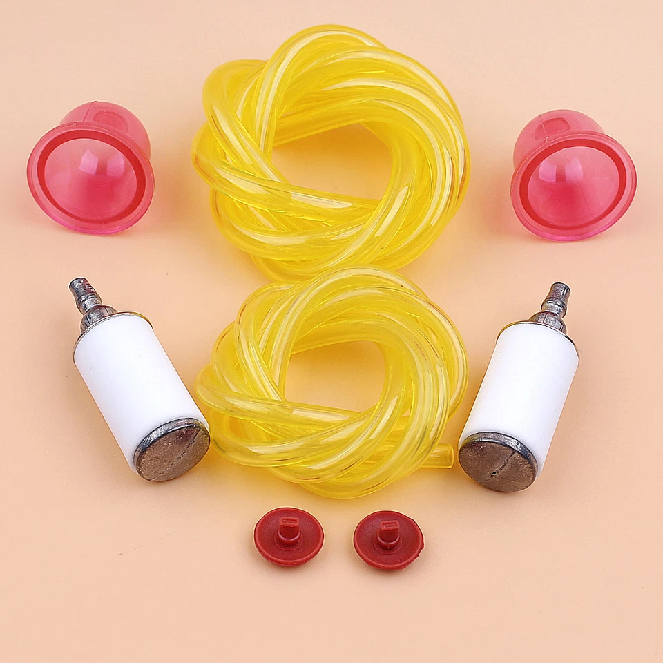 8x Platic Fuel Line Filter Primer Cap Check Valve For Weed Eater Blower Trimmers - Image 3 of 4