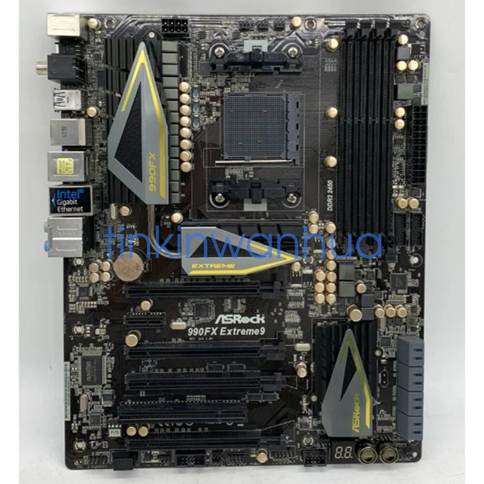 100% Tested For Asrock 990FX Extreme9 Motherboard DDR3 Socket AM3+ ATX - Image 2 of 3