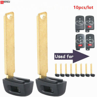 10*Uncut Emergency Insert Key Blank Blade for Toyota Avalon Camry RAV4 HYQ14FBA