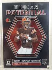 2023 Panini Optic Dorian Thompson Robinson Black Pandora #17/25 Jersey Number