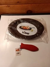 Lodge Silicone Trivet For Cast Iron Pan And Hot Handle Holder New 