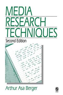 Media Research Techniques By Arthur Asa Berger