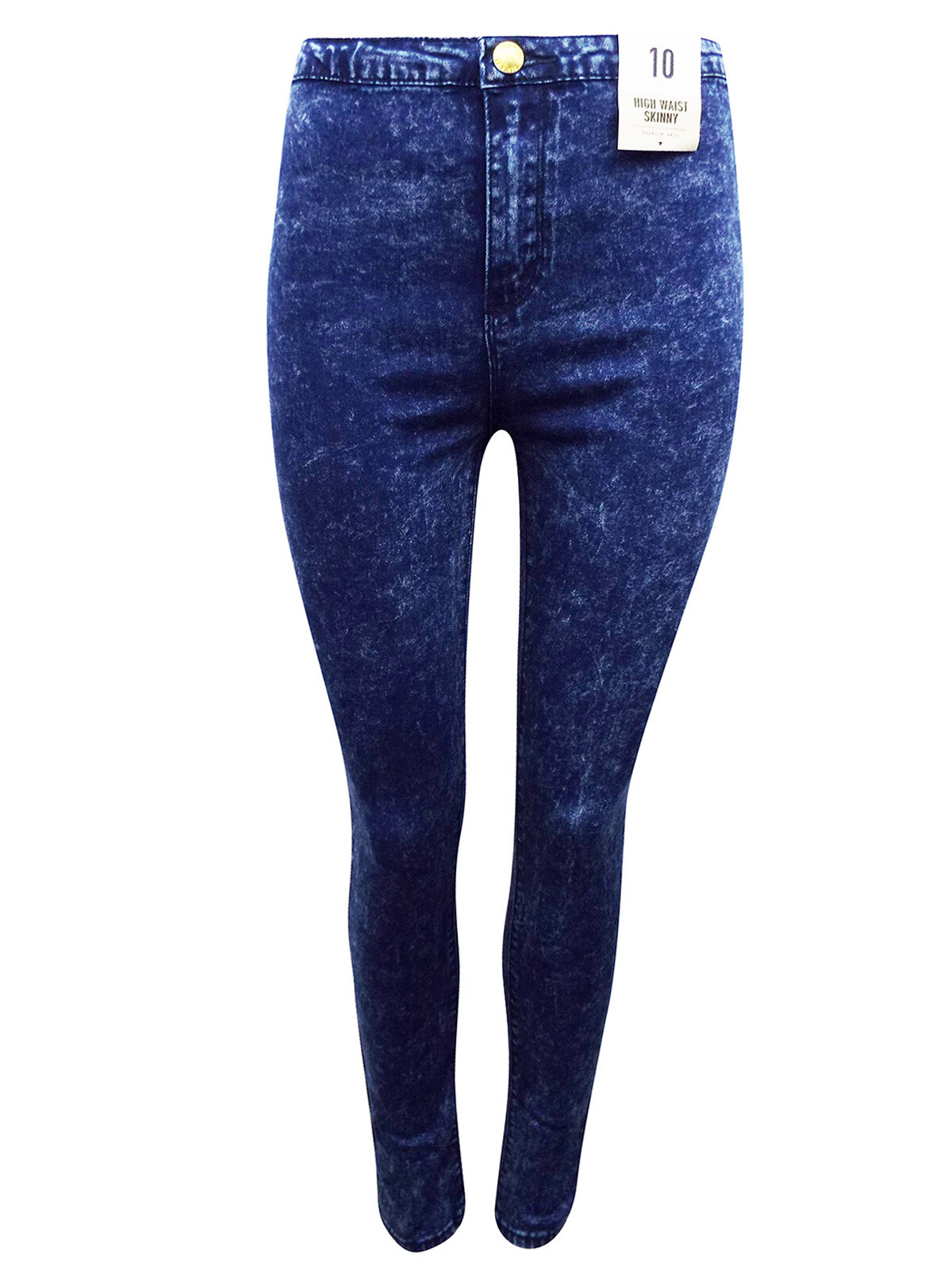 Ladies Denim & Co Premium Wash High Waist Skinny Jeans UK 616 =BIG