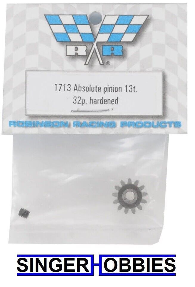 Robinson Racing Absolute 32P Hardened Pinion Gear (13T) RRP1713 HH