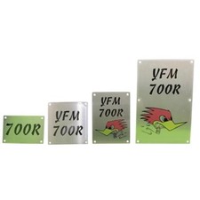 LQ Racing Warnschilder Ersatz Typ Ente für Quad ATV Yamaha YFM 700R 13-