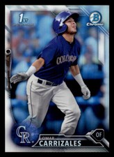2016 Bowman Chrome Prospects Refractors #BCP58 Omar Carrizales /499