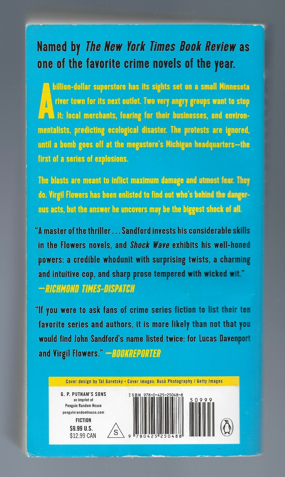 SHOCK WAVE by JOHN SANDFORD // VIRGIL FLOWERS NOVEL 5 // 2012 // GOOD