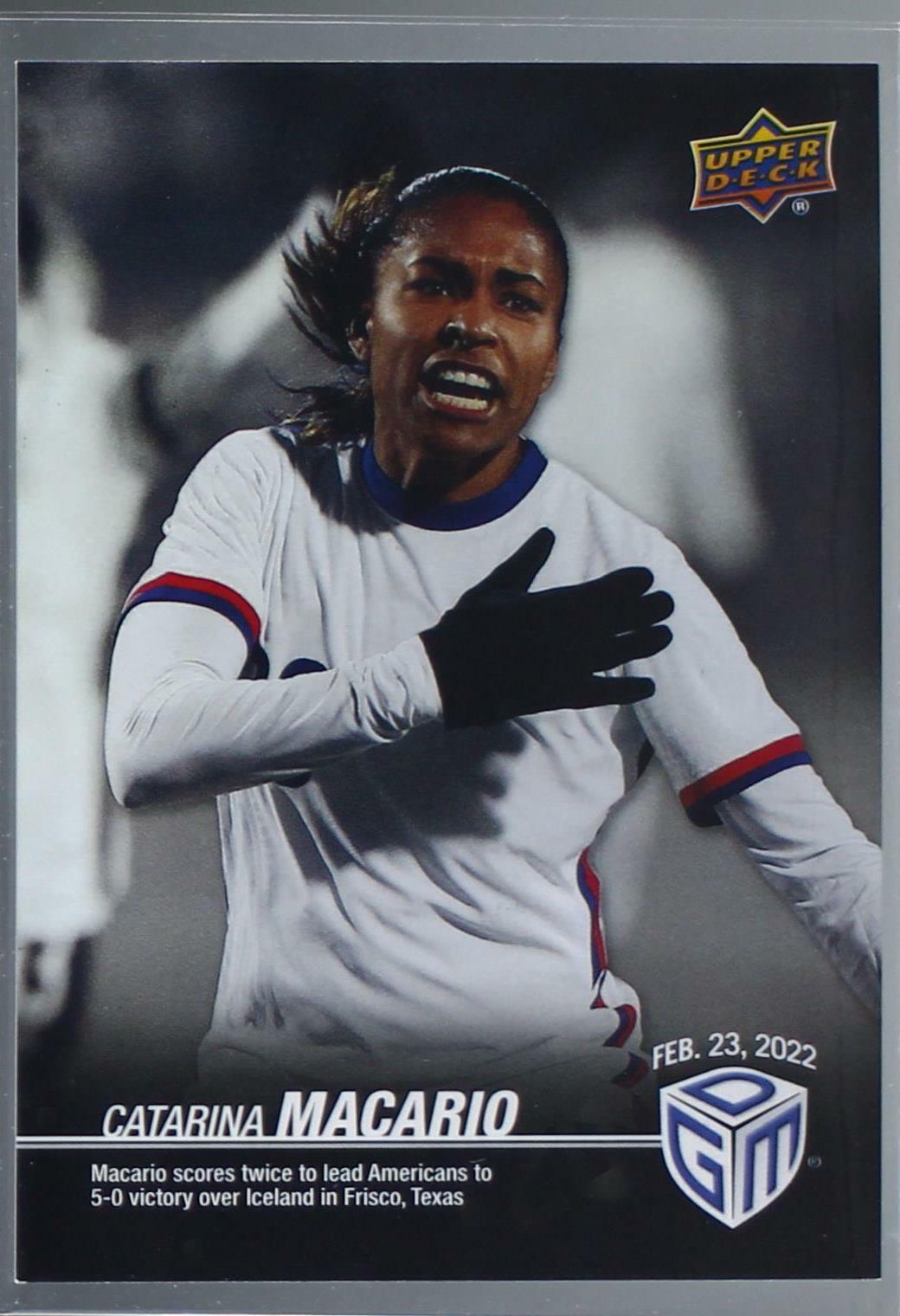 SILVER CATARINA MACARIO Soccer Card parallel USWNT Lyon OL Feminin Upper Deck #7