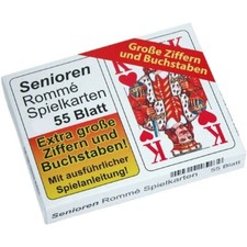 6x 55 Senioren Romme Karten