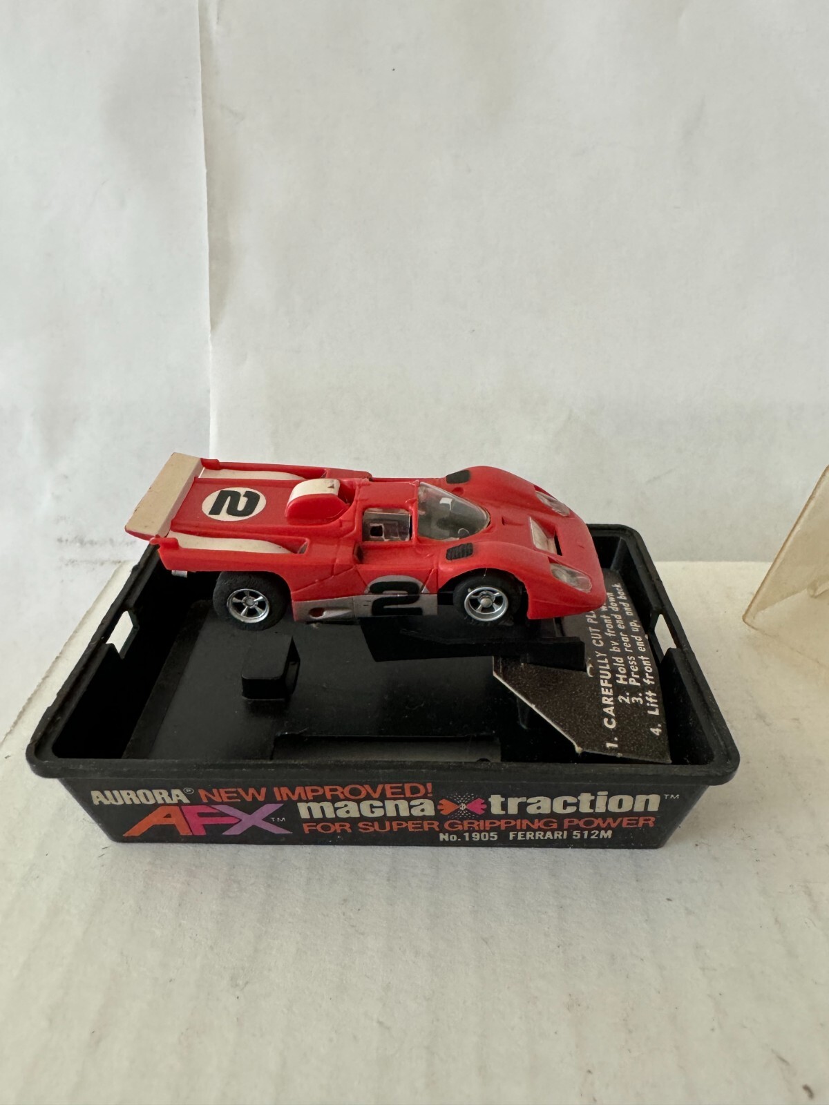 Vintage Aurora AFX Magna Traction No. 1905 Ferrari 512M Slot Car