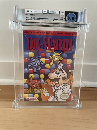 Dr. Mario Nintendo NES 1990 New Factory Sealed WATA 9.0 A NM