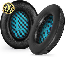 Replacement Ear Pads for Bose QC2/QC15/QC25/QC35/QC35II & AE2 Headphones (Black)