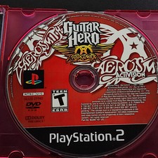 Guitar Hero Aerosmith PS2 Loose, Tested, Includes Jewel Case, Moderate Scratches