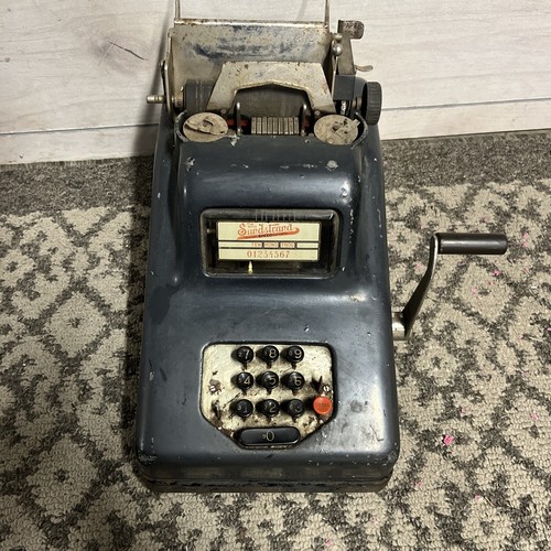 ANTIQUE ADDING MACHINE SUNDSTRAND SPEED WITH SUBTRACT KEY CIRCA 1923 ...