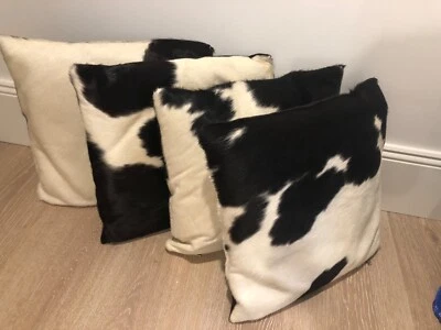 Cowhide Cushions X 4 Decorative Accessories Gumtree Australia