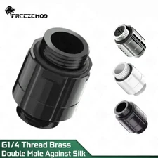 FREEZEMOD Double Male Head Brass 25mm Extended Fitting Double External Teeth