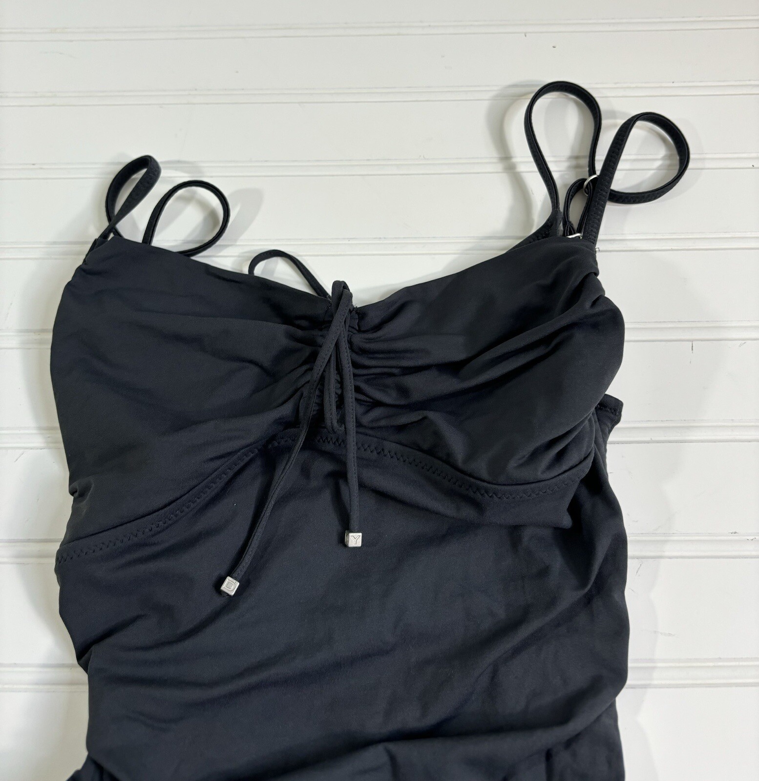 DKNY Gray Adjustable Drawstring Sides Built-In Su… - image 4