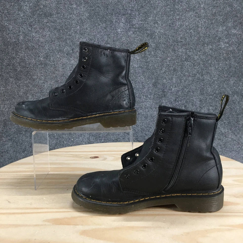 Botas Dr. Martens Juveniles 4 M Combate Negras Con cordones Cómodas Informales Tobillo 41460J Foto 2 de 4