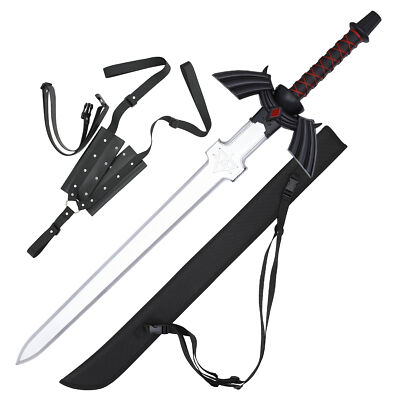 Zelda Dark Night Red Triforce Training Foam Sword 31'' Prop, Link Cosplay & LARP