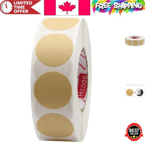 1000 Colorful Round Price Stickers - 1 Inch Adhesive Labels for Crafts & Sales