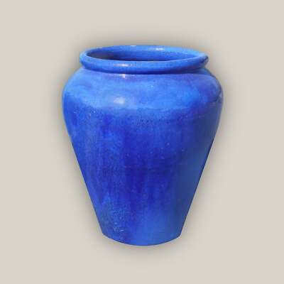 Blue Cloud Palace Extra Large High-Fired Ceramic Planter Pot - Free Shipping