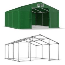 Lagerzelt 4x6 PVC Zelthalle Weidezelt Zeltgarage Ganzj&auml;hriges 6x4 Gr&uuml;n NEU W