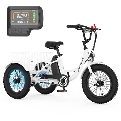MOONCOOL Electric Tricycle Wheels Electric Bicycle Bikes 16IN