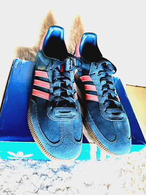 NEW  Adidas Samba M Men D65453 TRIBLU/REDZES/GUM5-9 RARE 10.5