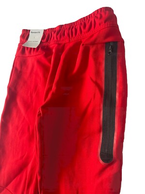 Nike Tech Fleece Hose Kinder Jungen Taped Hose NSW UNIVERSITY ROT Größe Small S