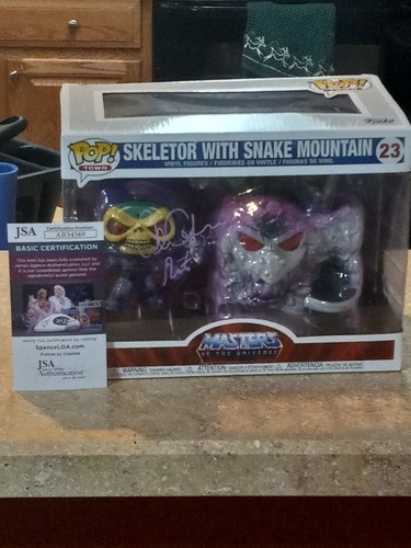 Alan Oppenheimer Masters of The Universe signed Skeletor Funko Pop JSA AB34569
