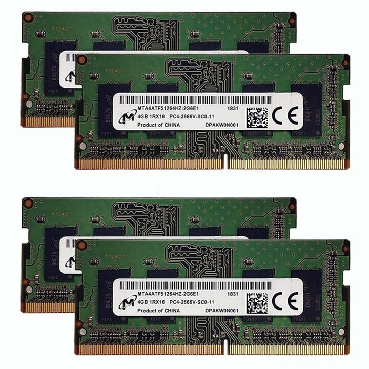 ノートPC用メモリ 4GB 1Rx16 PC4-2666V-SC0 SAMSUNG製 8枚セット 管理番号: