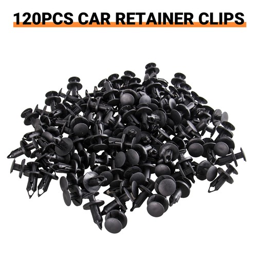 120PCS 8mm Bumper Clips Retainer Auto Car Plastic Rivets Fastener Fender Push - Picture 10 of 17