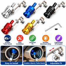 Universal Car Turbo Sound Whistle Exhaust Pipe Oversized Roar Maker For Auto New