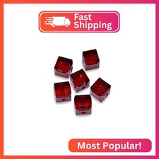 50pcs Adabele Austrian 4mm (0.16 Inch) Small Faceted Cube Crystal Loose Beads Si