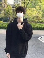 2025 New Hoodies Spring Autumn Hooded Sweatshirts Men's Hoodie Cardigan Solid