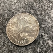 1972-F GERMANY MUNICH OLYMPIC 10 DEUTSCHE MARK Olympische Spiele Munchen
