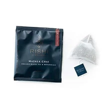  Black Sachet Tea Bag Blend - Organic, Assam 50 Count (Pack of 1) Masala Chai