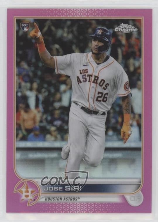 2022 Topps Chrome Pink Refractor Jose Siri #204 0px